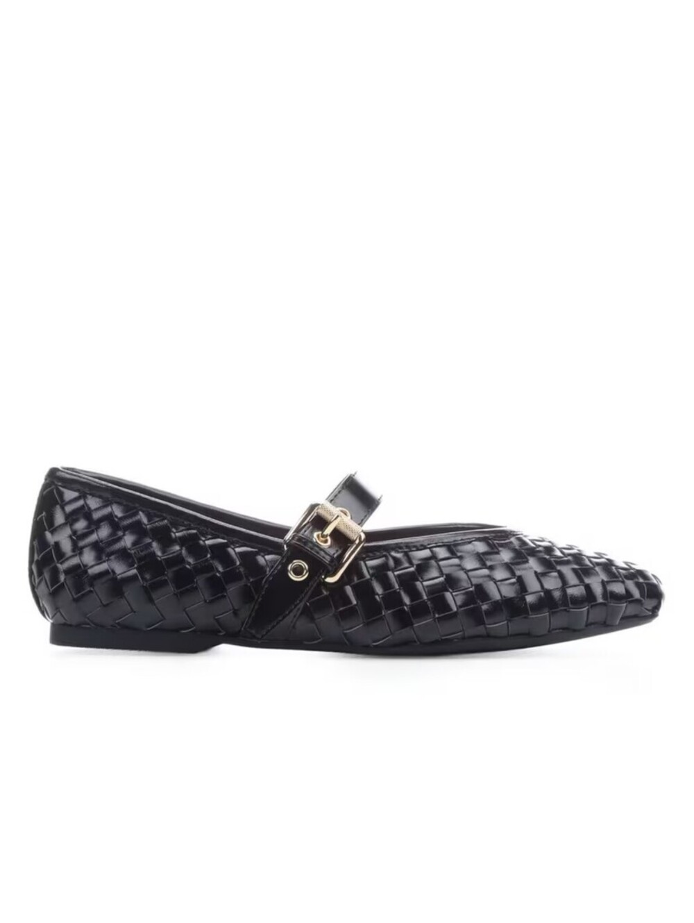 Dv Dolce Vita Women's Mulaney Woven Mary Jane Ballet Flat Shoes (Black) - 6.0 M - Picture 1 of 8